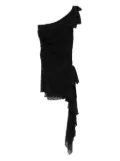 Alessandra Rich polka-dot ruffled dress - Black