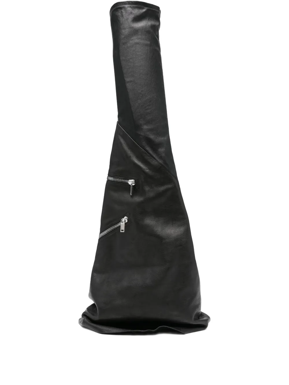 Rick Owens Cargo Fetish Sneaks calf leather knee-high boots Black