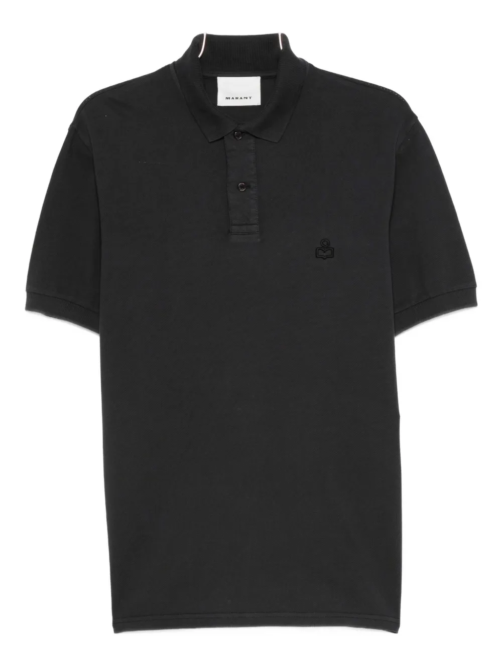 MARANT logo-embroidered polo shirt - Nero
