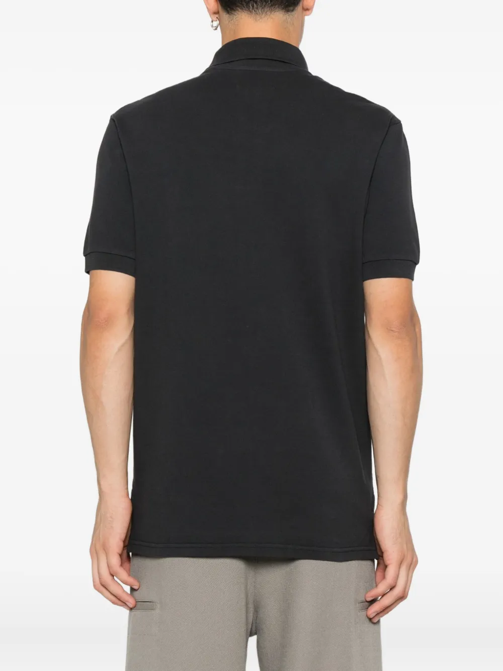 Isabel Marant Logo-embroidered Polo Shirt In Black
