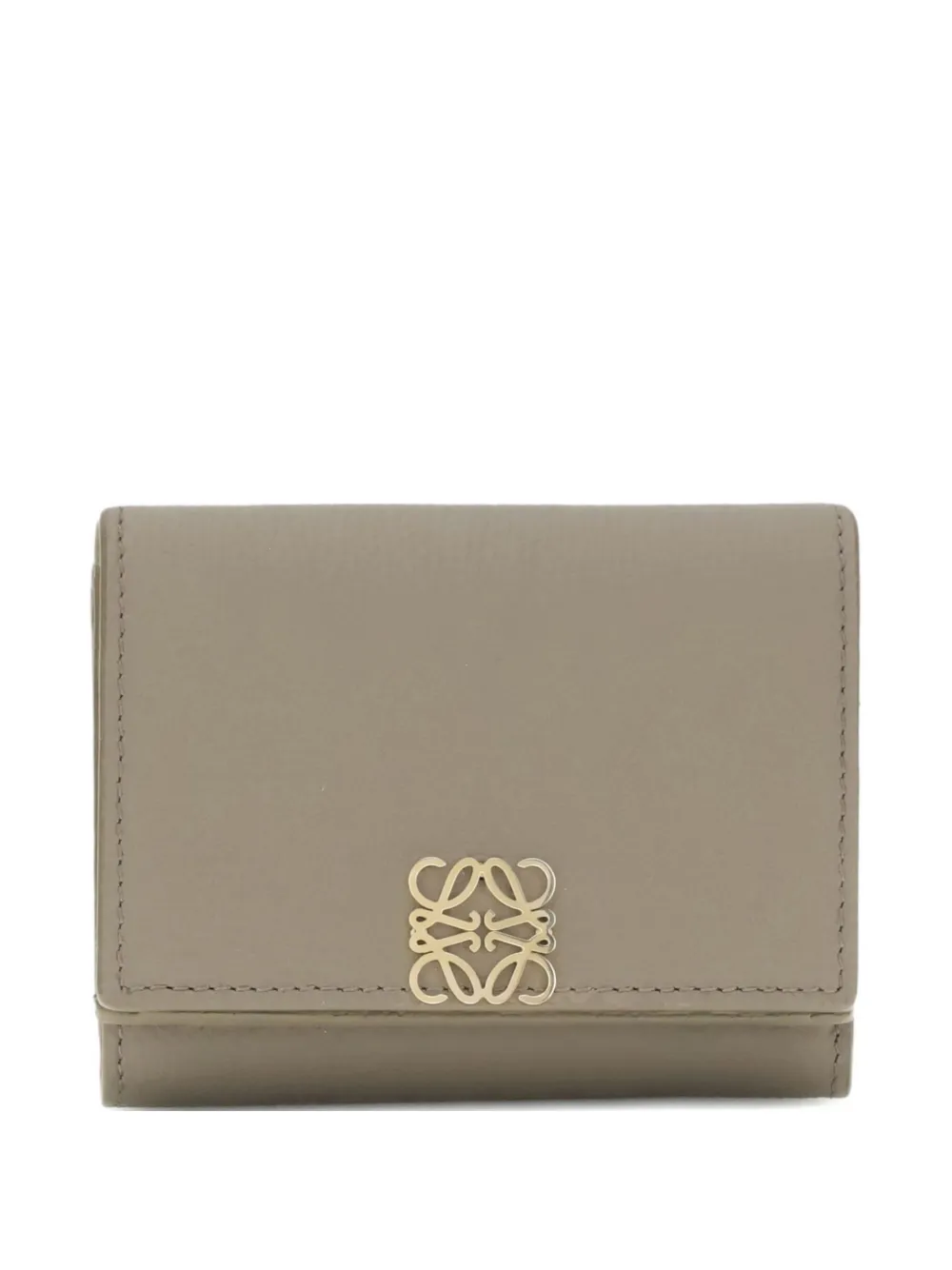 LOEWE crest-embellished trifold wallet - Grigio