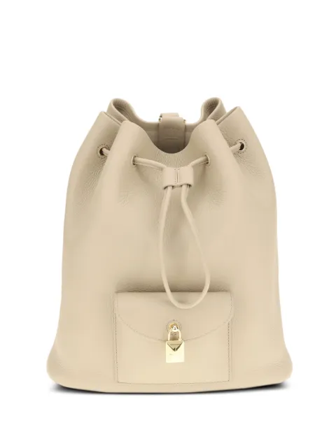Loro Piana Extra Drawstring leather backpack