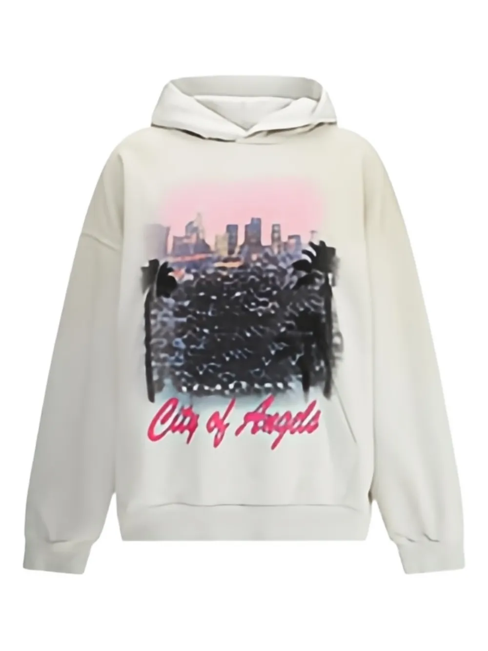 Balenciaga Los Angeles cityscape hoodie Wit