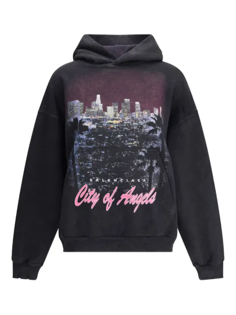 Balenciaga Los Angeles cityscape hoodie