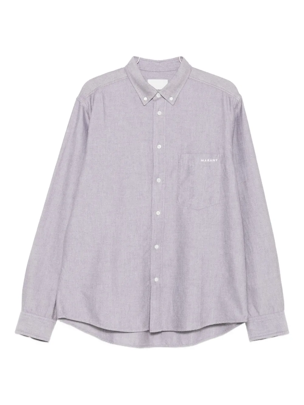 Isabel Marant Jasolo Embroidered-logo Shirt In Brown