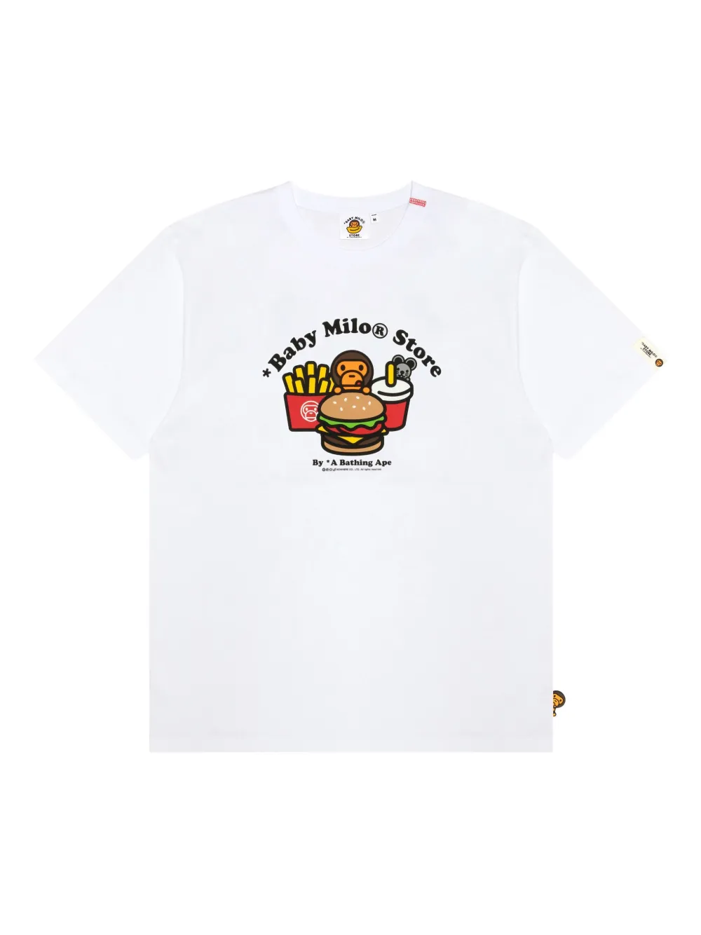 *BABY MILO STORE BY *A BATHING APE Baby Milo Store T-shirt met grafische print Wit