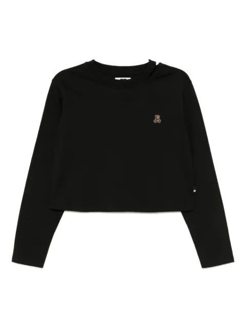 izzue embroidered cut-out T-shirt