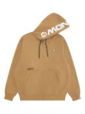 AAPE BY *A BATHING APE® Ape Head logo zip-up hoodie - Neutrals