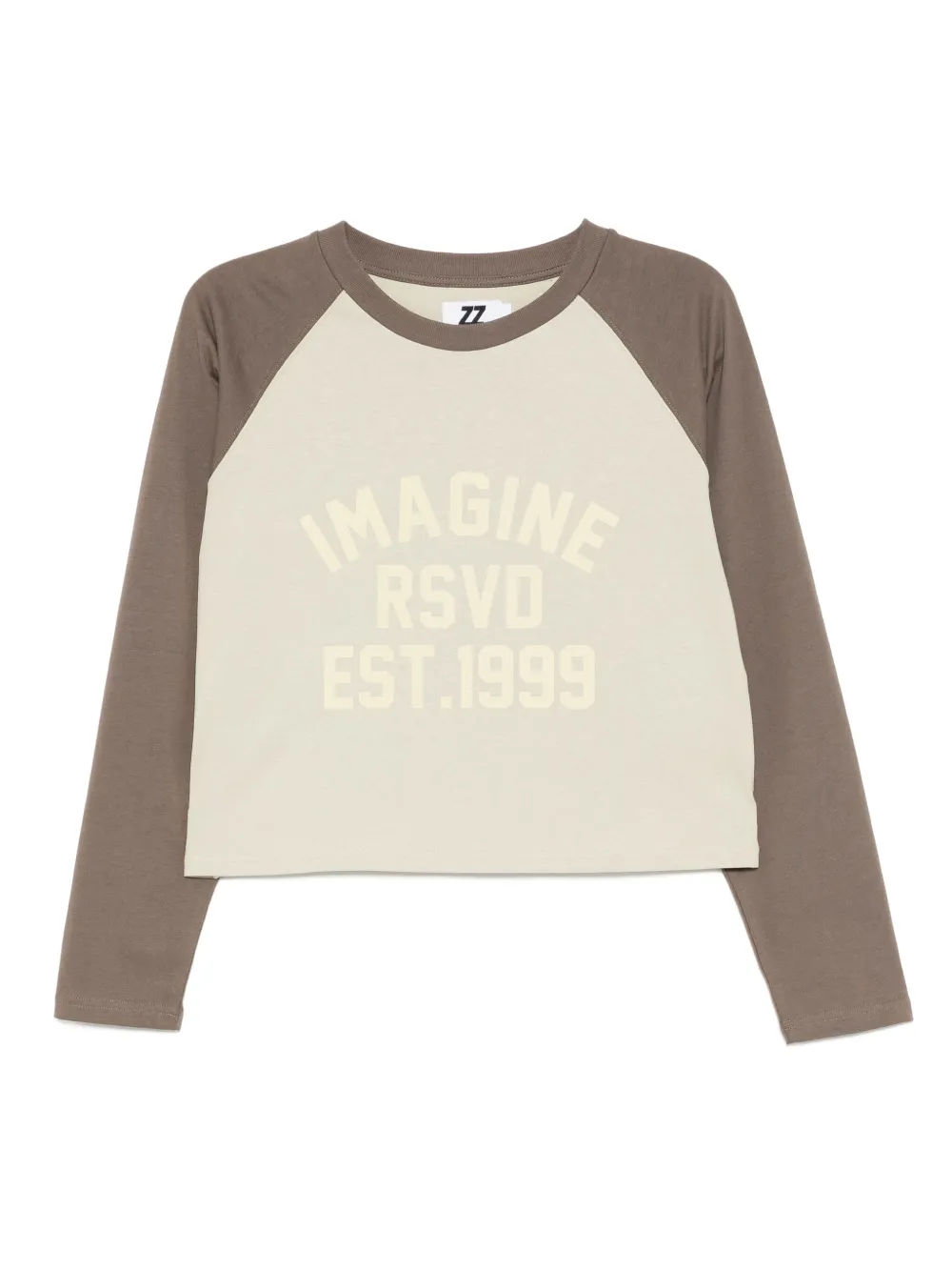 Izzue Katoenen T-shirt met tekst Beige