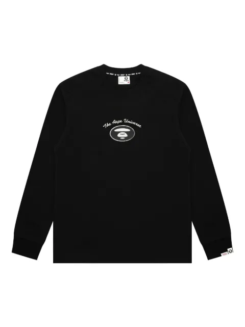 AAPE BY *A BATHING APE® ape head logo long-sleeved sweatshirt