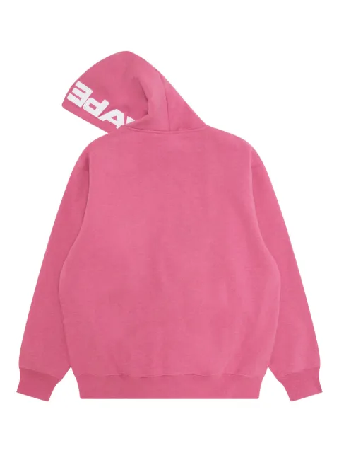 AAPE BY *A BATHING APE® hoodie con cierre y detalle del logo
