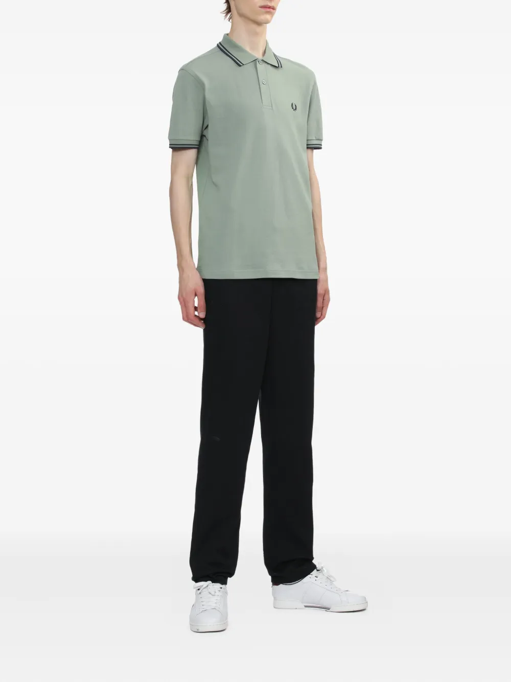 Fred Perry The Twin Tipped polo shirt - Groen
