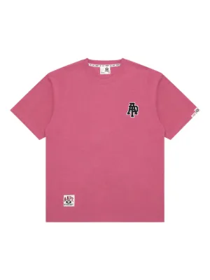 AAPE BY *A BATHING APE® Bravo monkey-embellished T-shirt | Pink