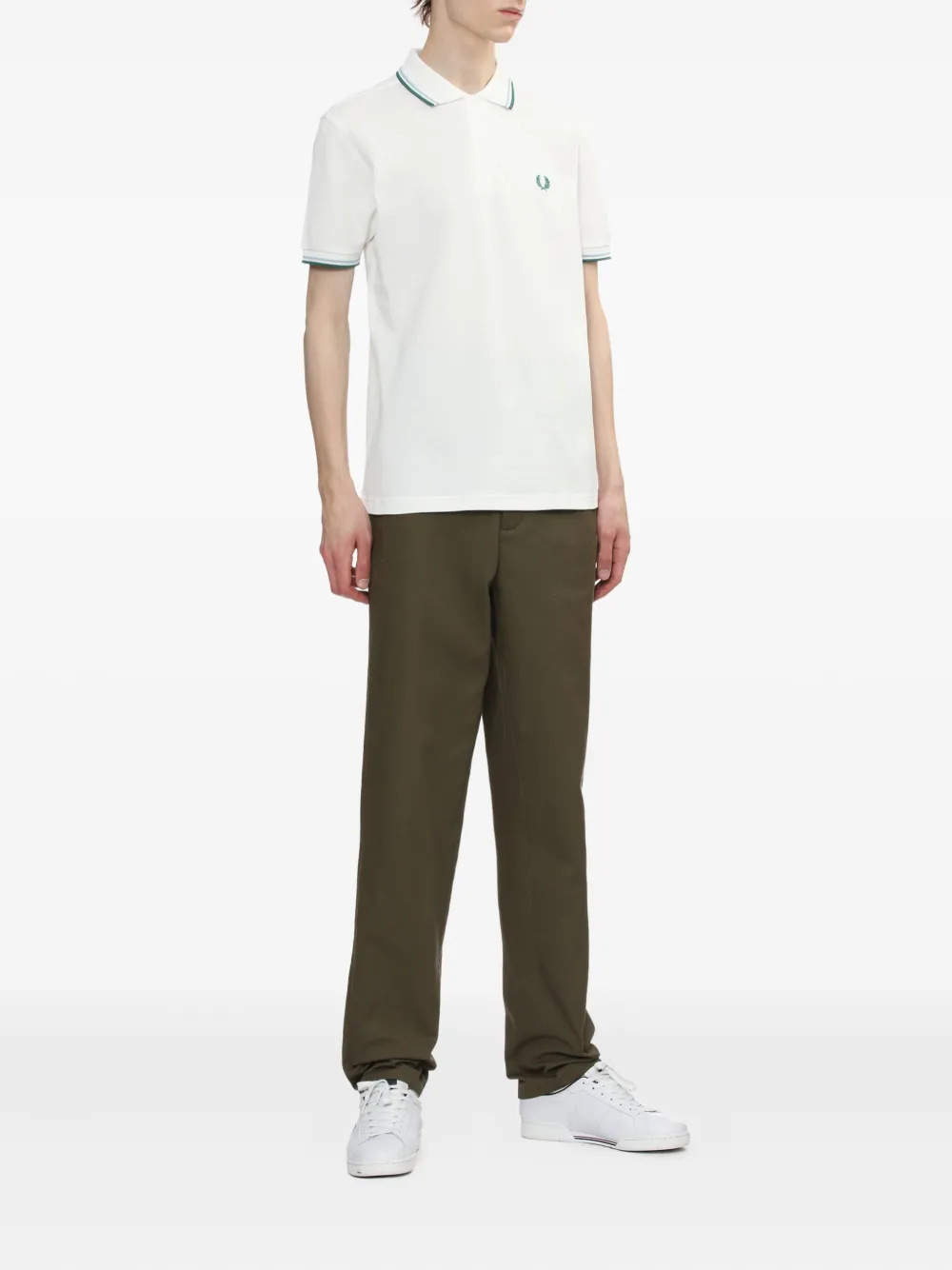 Fred Perry The Twin Tipped polo shirt - Wit