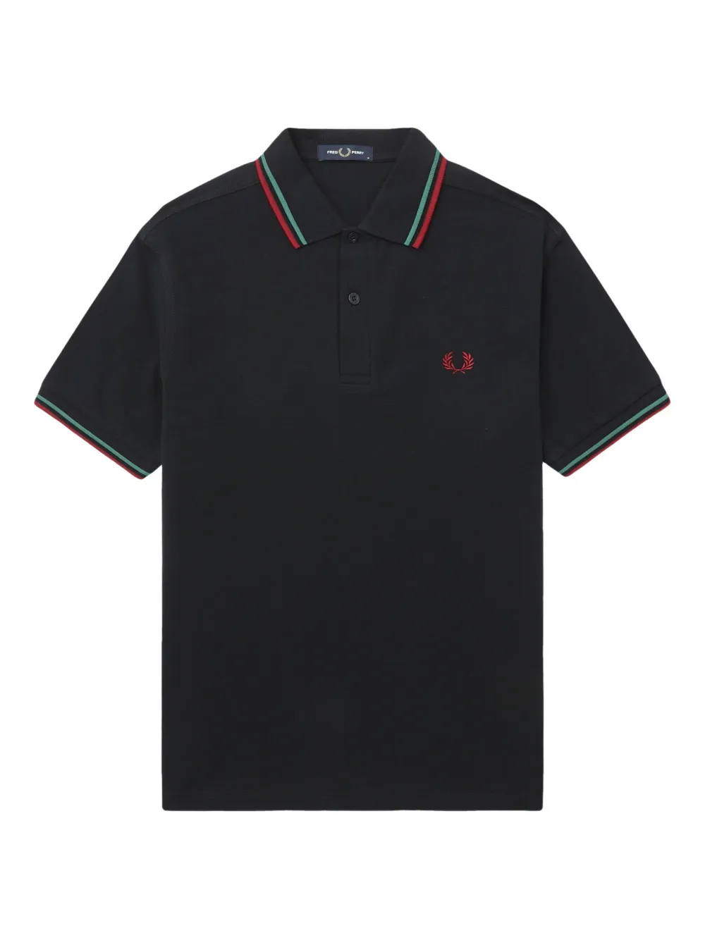 tipped-collar polo shirt