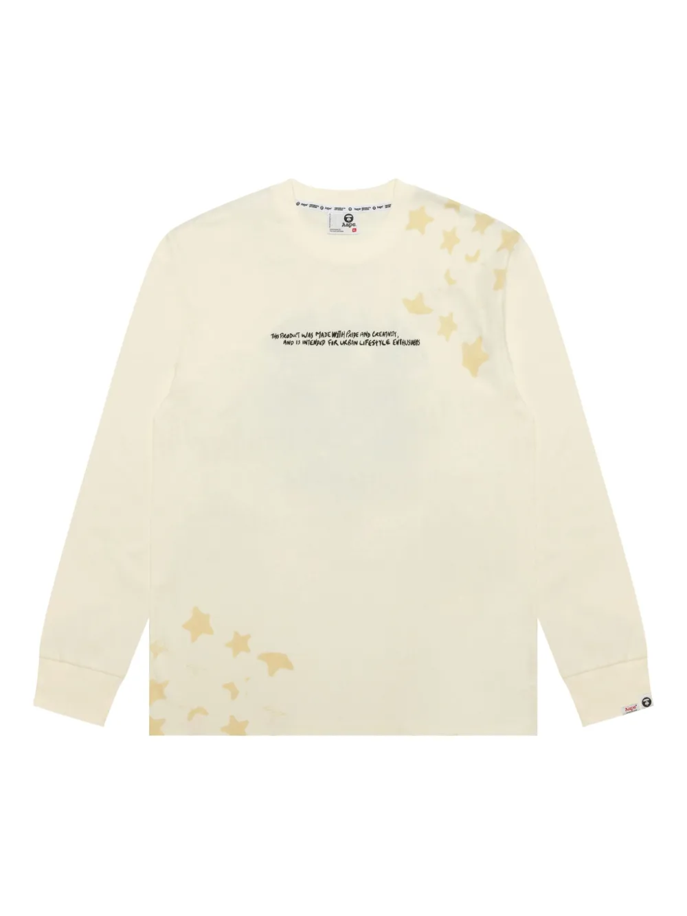 star-detail camo-print long-sleeved sweatshirt