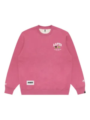 AAPE BY *A BATHING APE® Ape Now Heart スウェットシャツ | ピンク