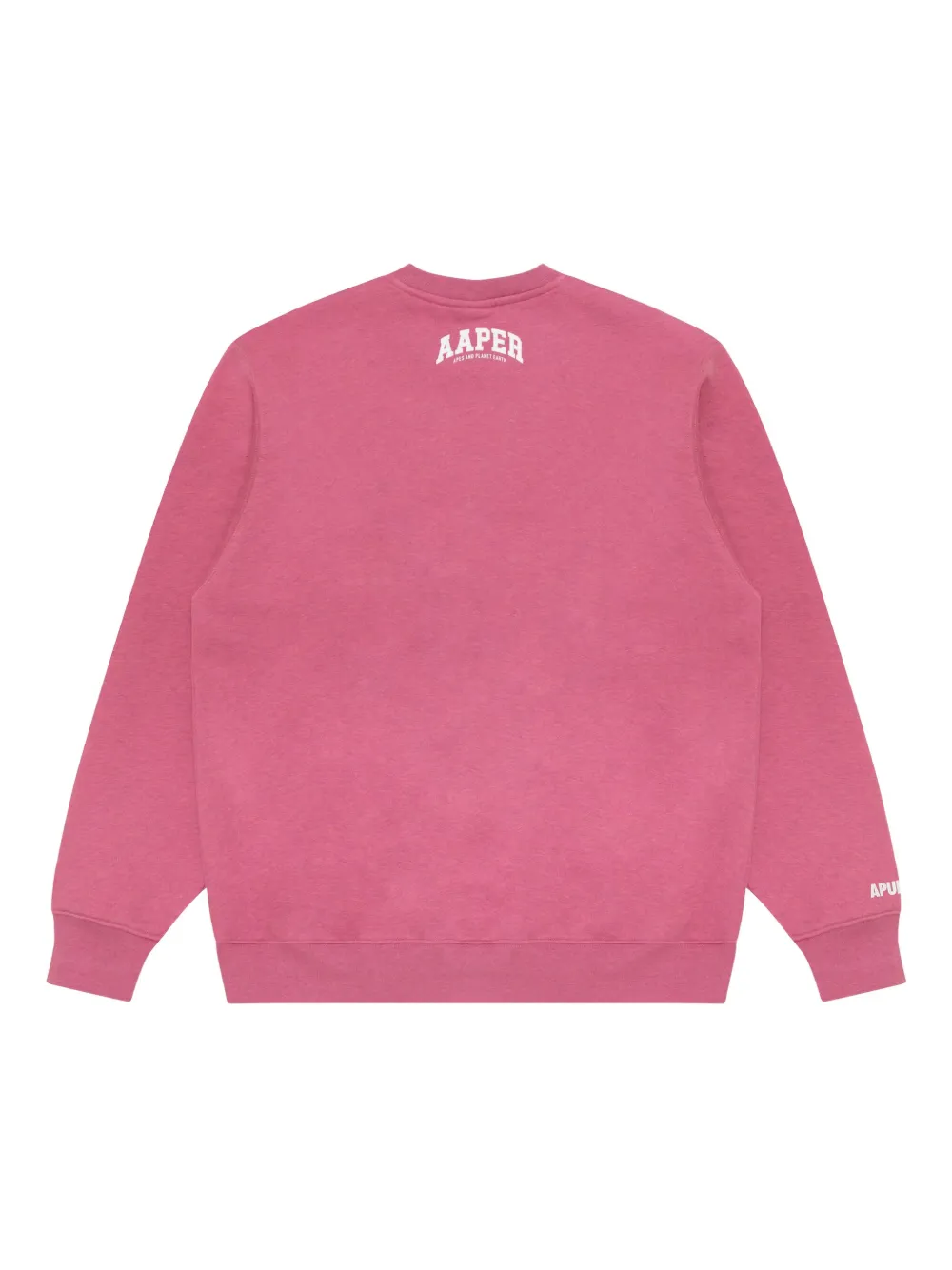 AAPE BY *A BATHING APE logo crew-neck sweatshirt - Roze