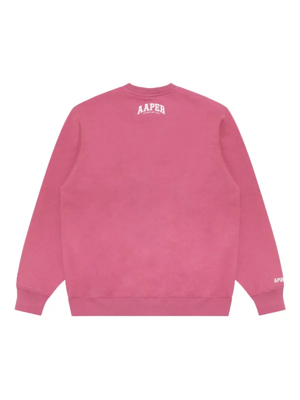A BATHING APE ピンク スウェット M AAPE BY *A BATHING APE® ロゴ スウェットシャツ | ピンク | FARFETCH JP