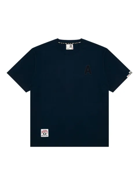AAPE BY *A BATHING APE® logo embroidered T-shirt