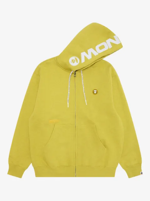 AAPE BY *A BATHING APE® hoodie con logo bordado y cierre