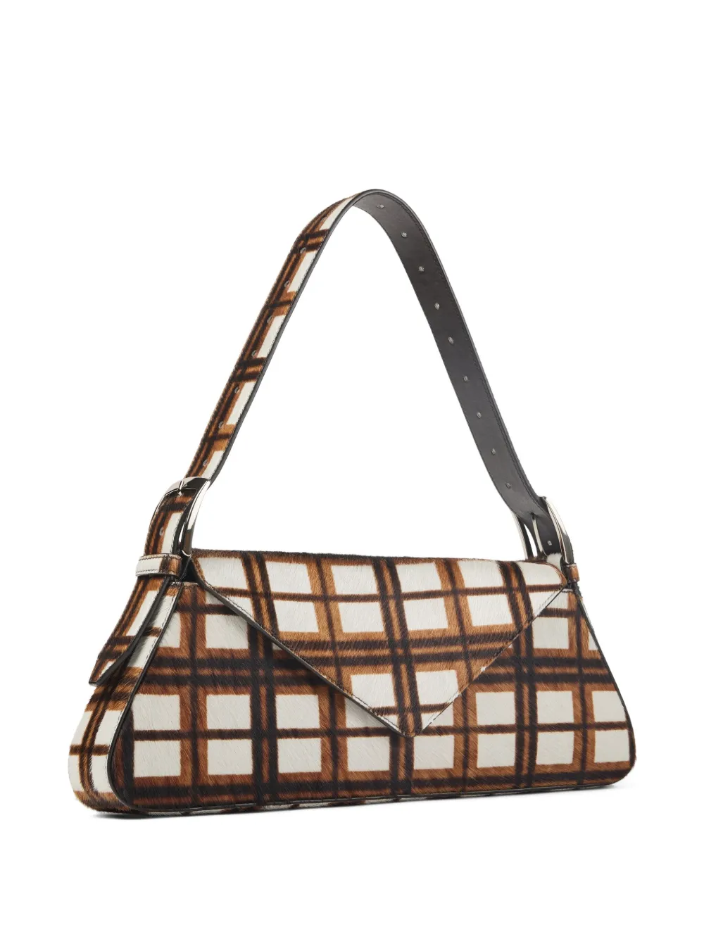 Camperlab Checked Shoulder Bag In White