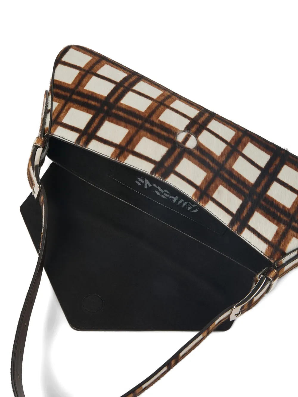 Camperlab Checked Shoulder Bag In White