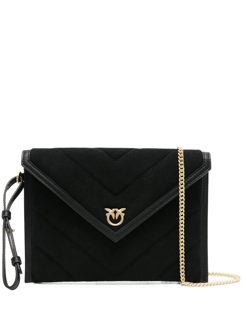 quilted flap clutch bag