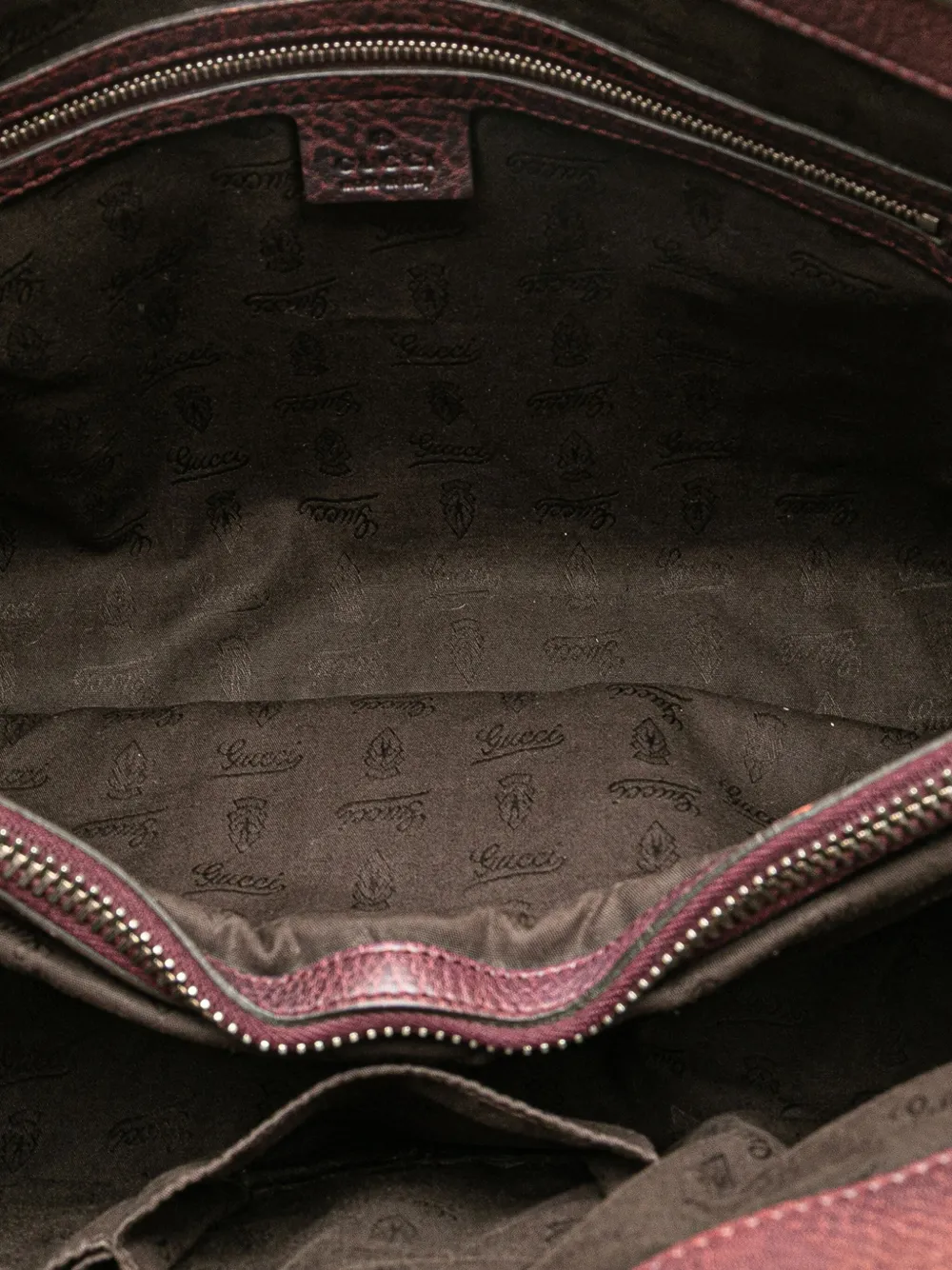 Pre-owned Gucci 2000-2015 Medium Gg Canvas Bamboo Libeccio Tote Bag In Brown