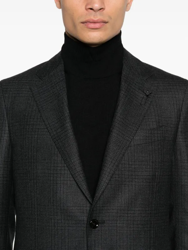 Lardini チェック スーツ | グレー | FARFETCH JP