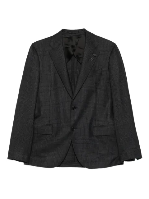 Lardini checked-pattern wool suit