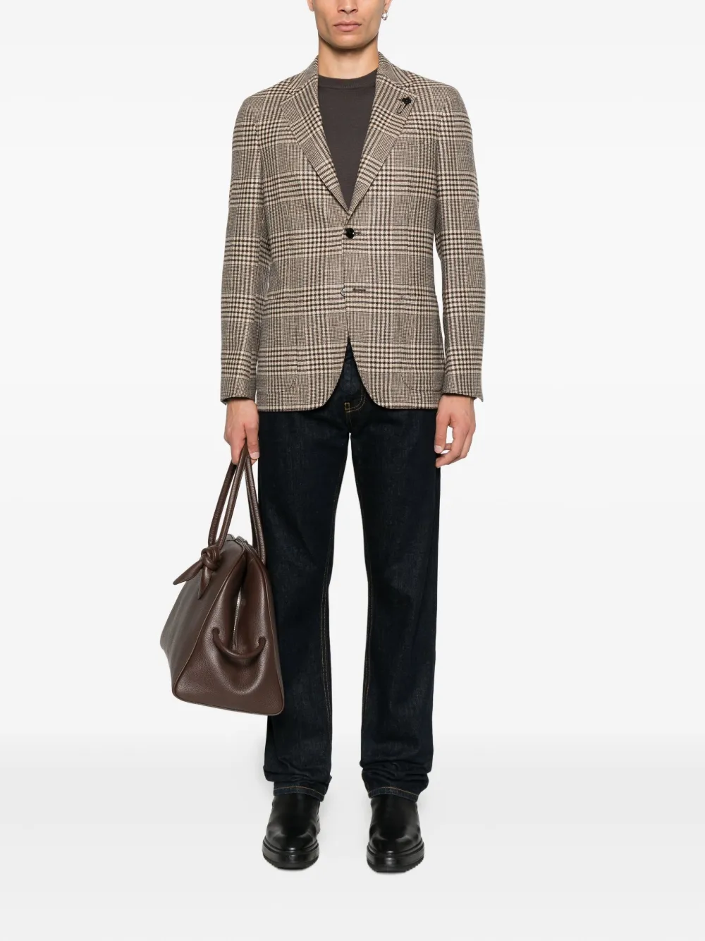 Lardini checked wool jacket | Blazers | Image 2