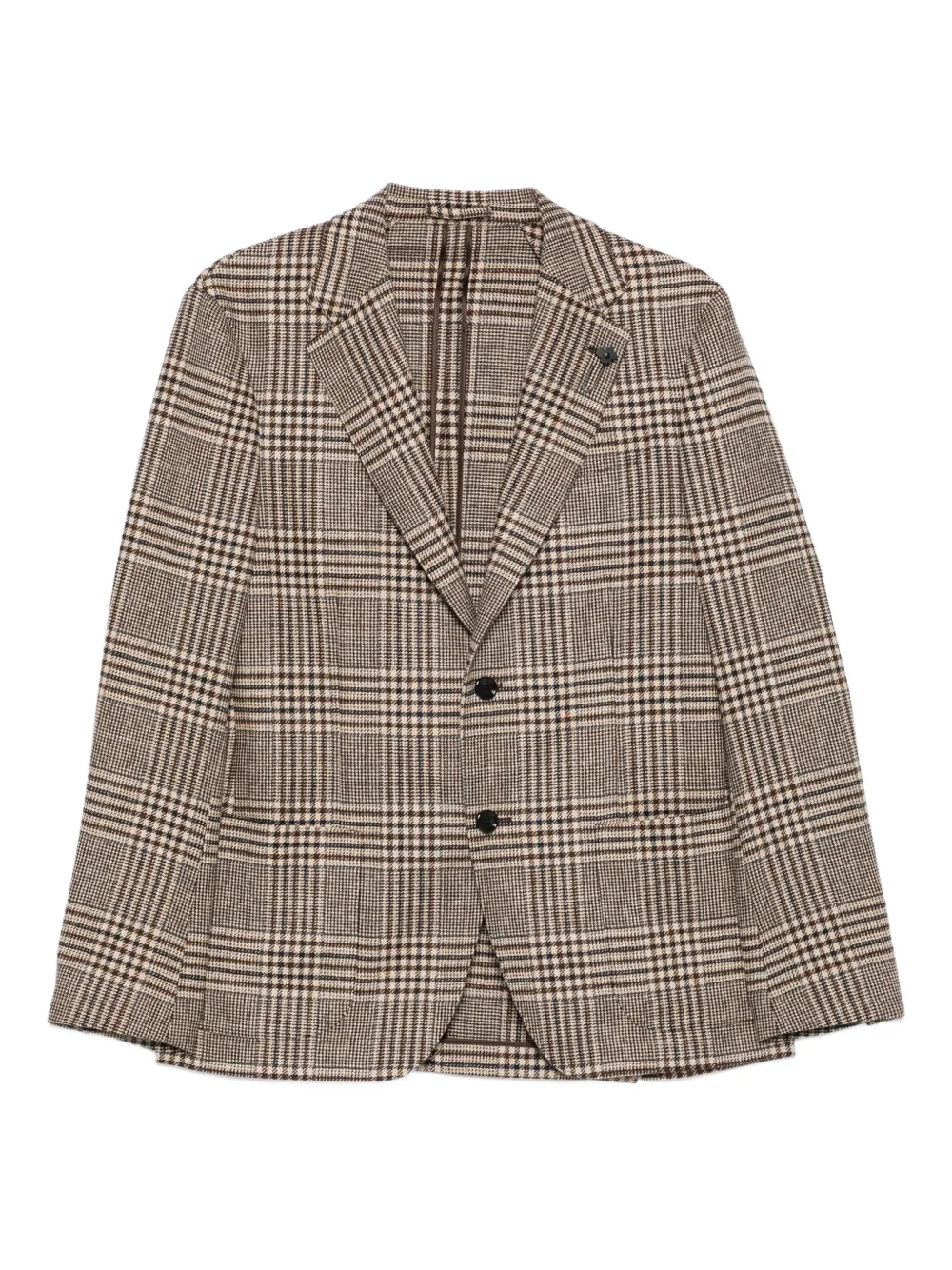 checked wool jacket