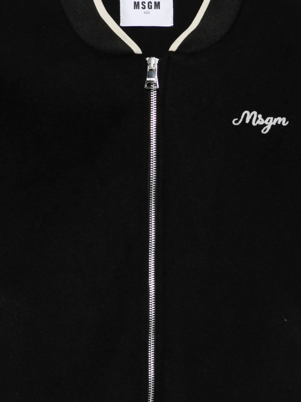 MSGM Kids Jack met geborduurd logo Zwart