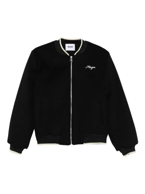 MSGM Kids ロゴ ジャケット | ブラック | FARFETCH JP