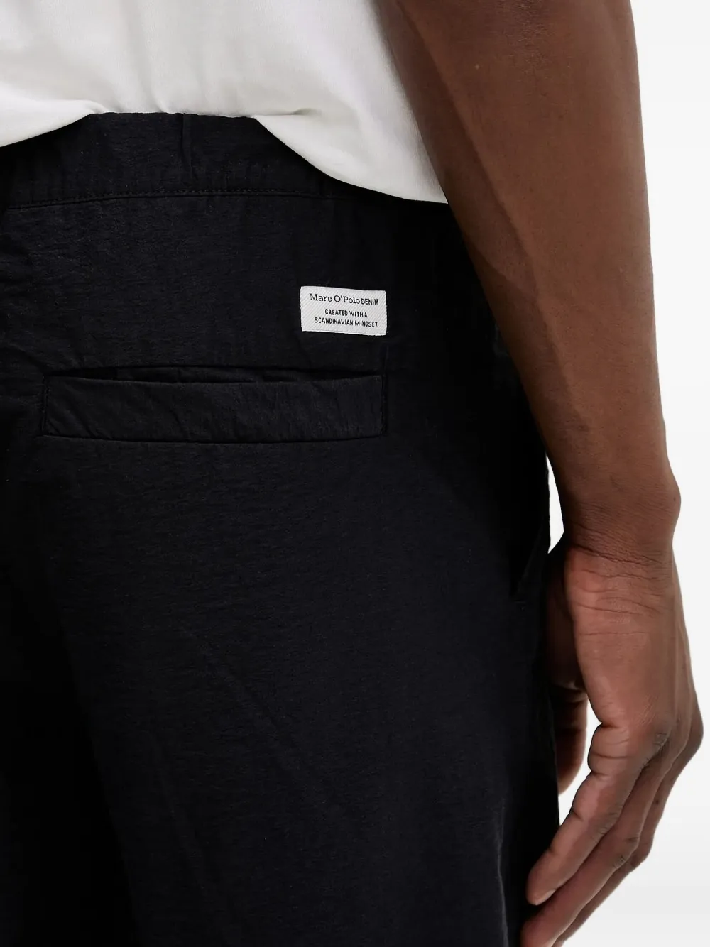 Marc O'Polo elasticated-waist trousers Blauw