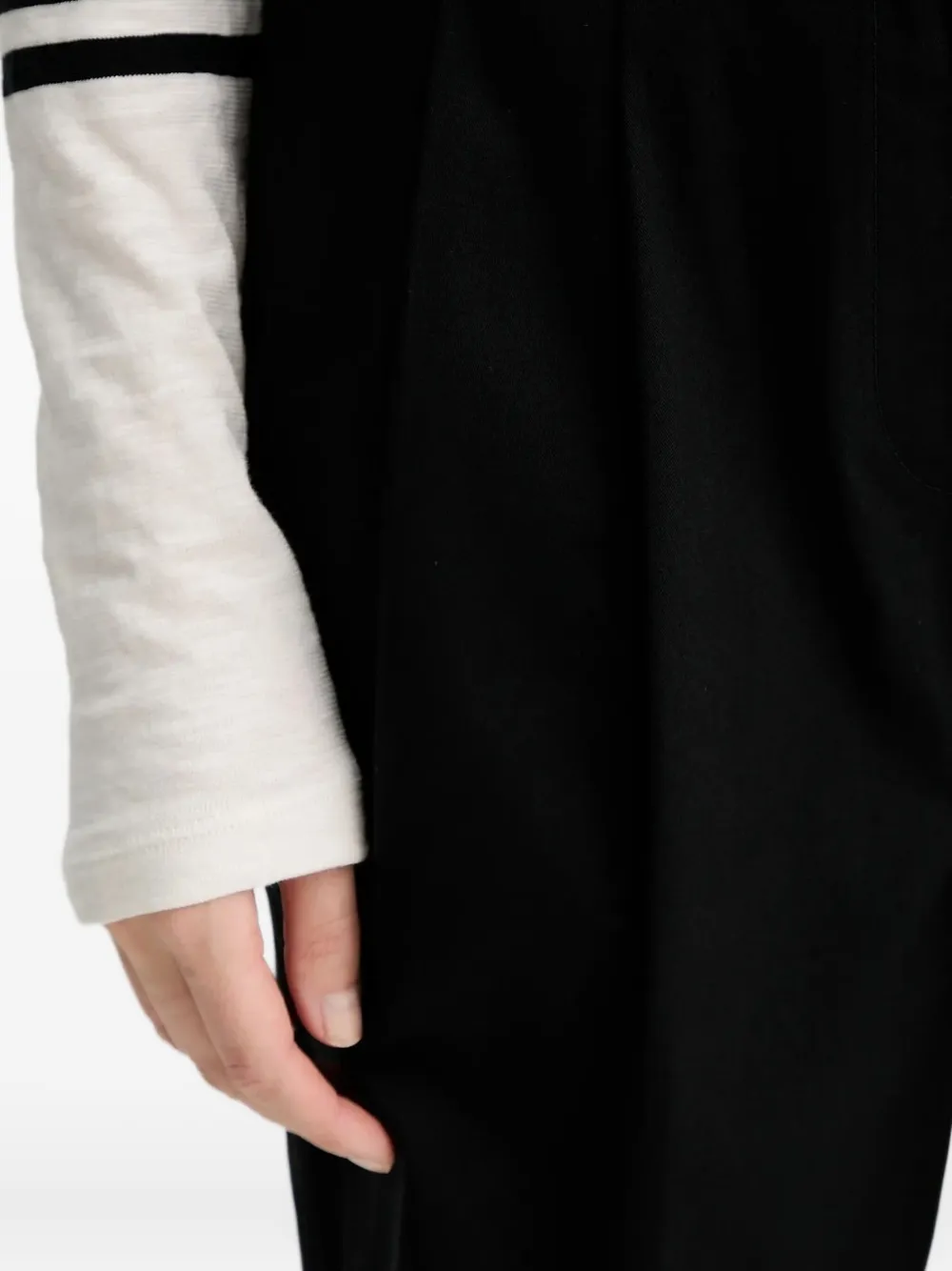 Marc O'Polo pleated trousers Zwart