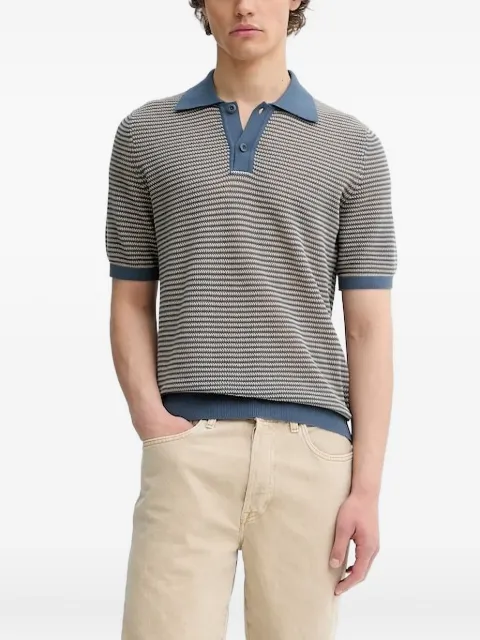 Marc O'Polo playera tipo polo tejida con motivo de rayas