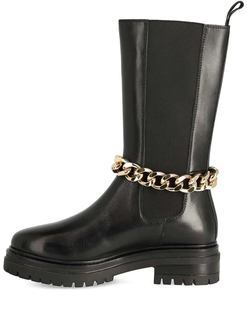 MEXX chain-embellished leather boots | Black | Image 1