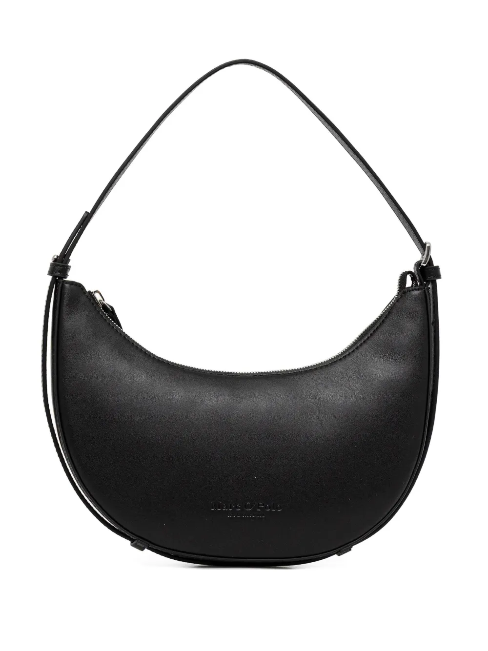 Marc O'Polo Halvemaanvormige shopper met rits Zwart