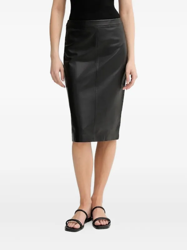 Marc O'Polo Gonna a Matita In Pelle Nero FARFETCH IT