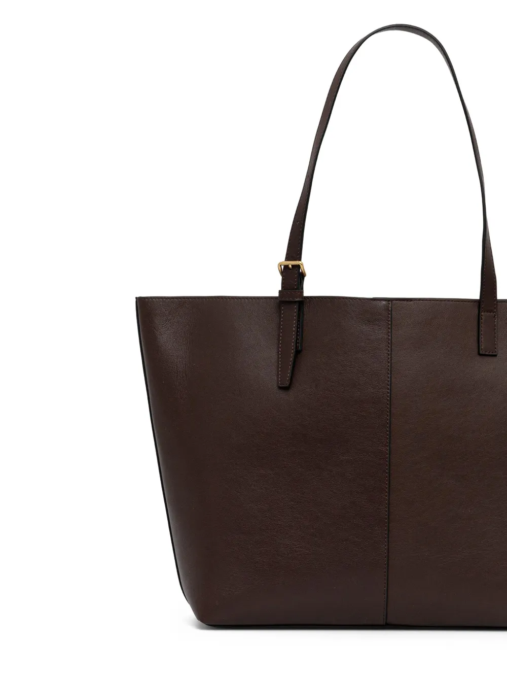 Marc O'Polo adjustable-strap leather tote bag - Bruin
