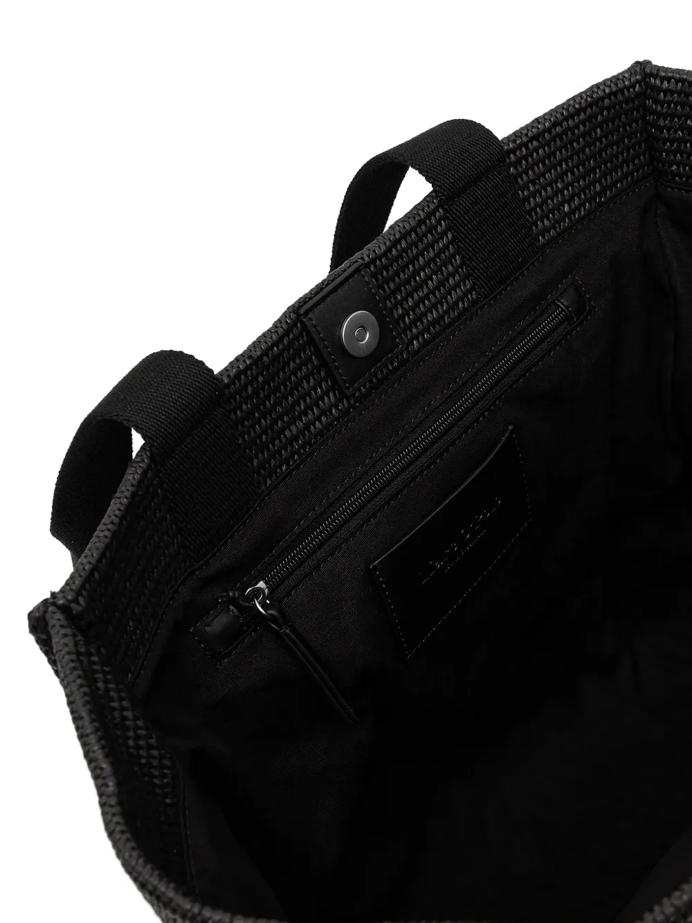 Marc O'polo Medium Saria Woven Tote Bag In Black