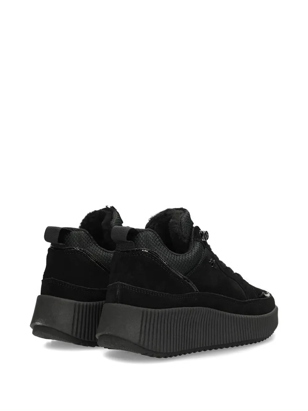 Mexx Platform Lace-up Sneakers In Black
