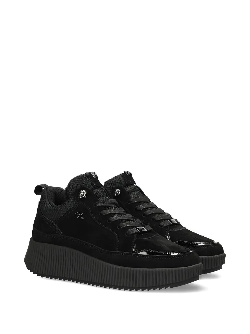 MEXX platform lace-up sneakers - Zwart