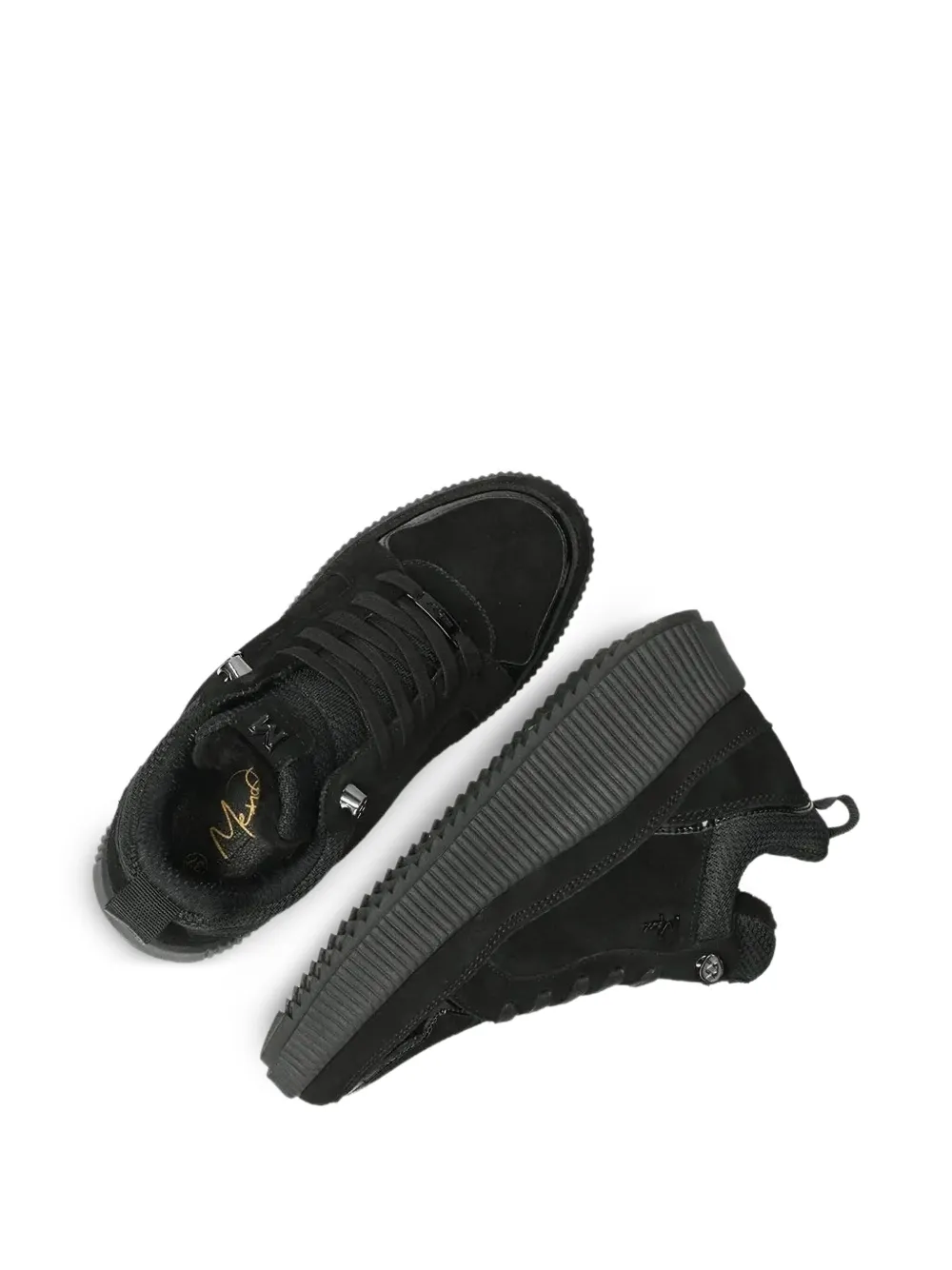 MEXX Sneakers met plateauzool Zwart