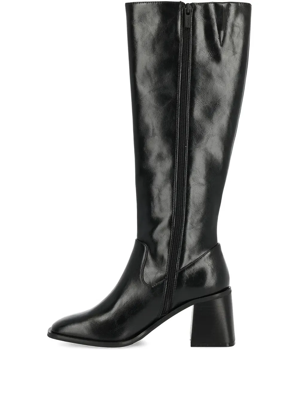 Mexx 70mm Maya Block-heel Knee-high Boots In Black