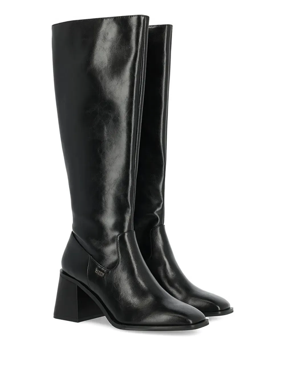 Mexx 70mm Maya Block-heel Knee-high Boots In Black