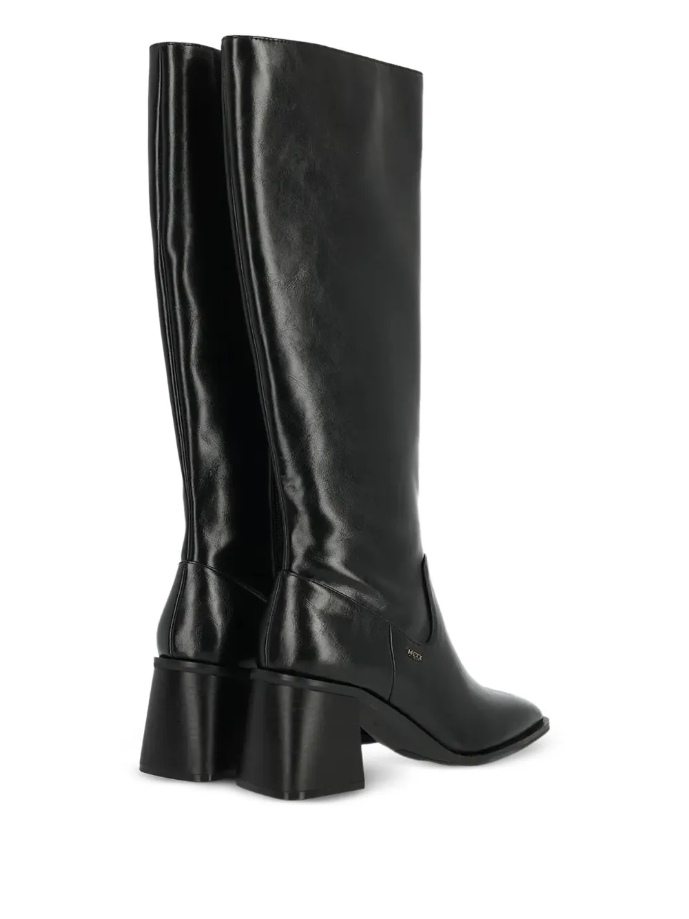 MEXX 70 mm Maya knielaarzen met blokhak Zwart