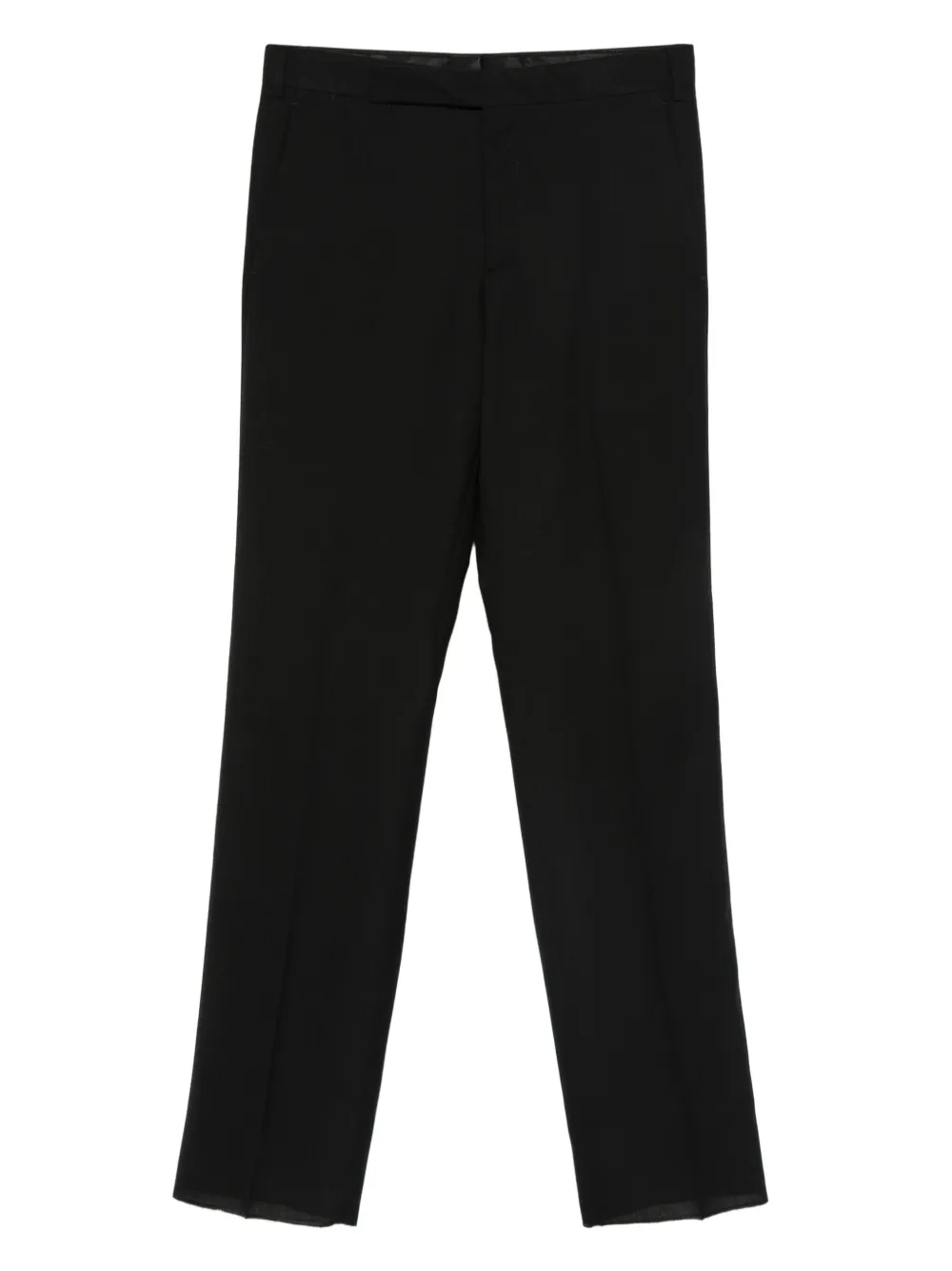 wool straight-leg trousers